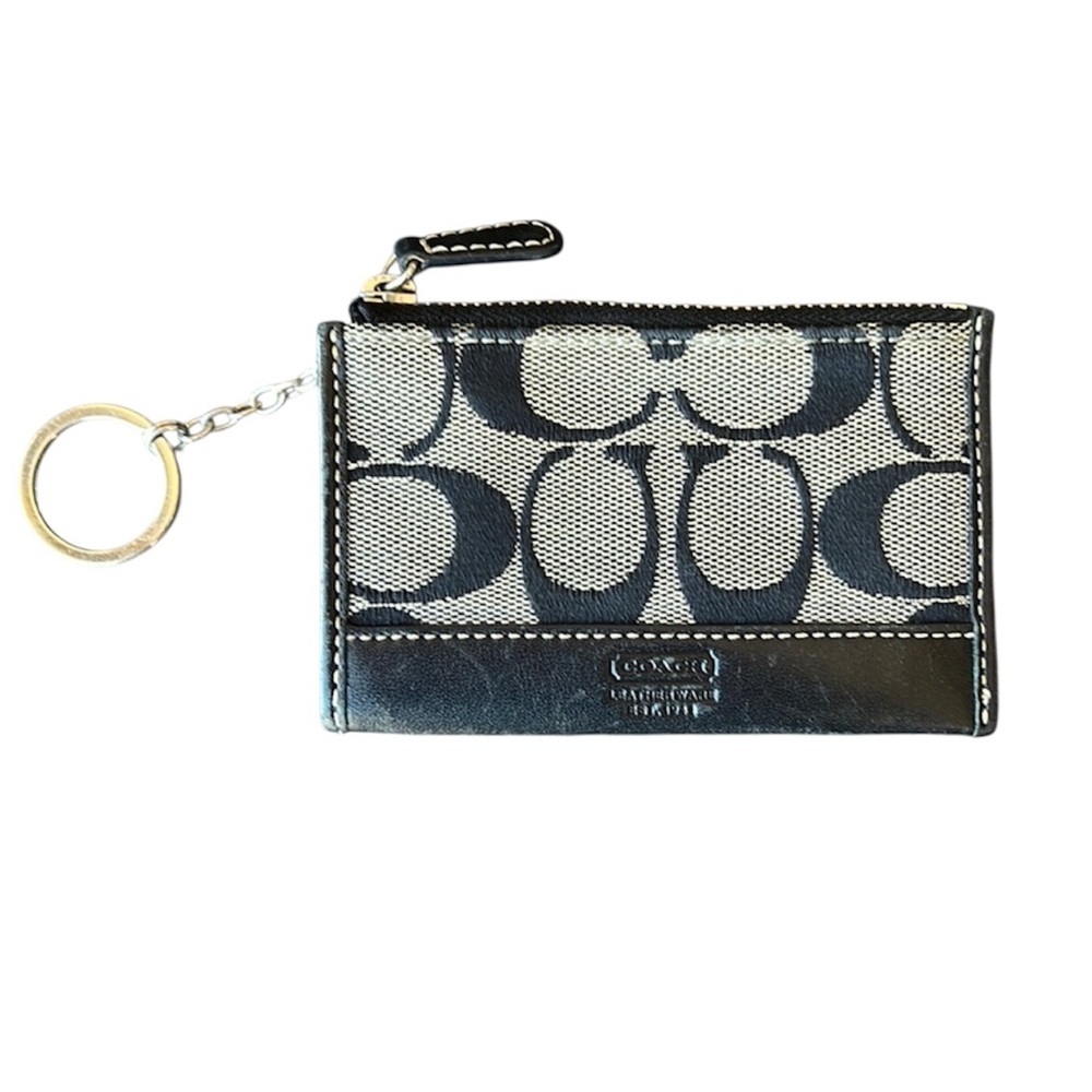 Vintage Coach Mini Zip Wallet / Coin Purse